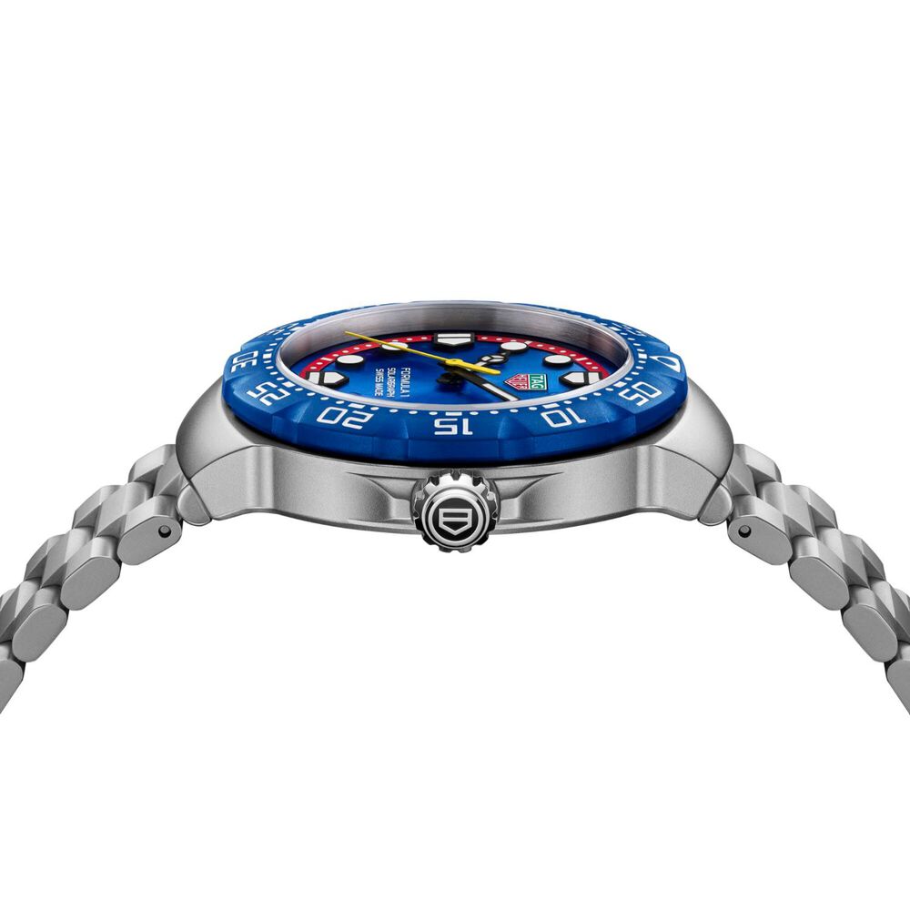 TAG Heuer Formula 1 Solargraph x Oracle Red Bull Racing 38mm Blue Dial Steel Bracelet Watch