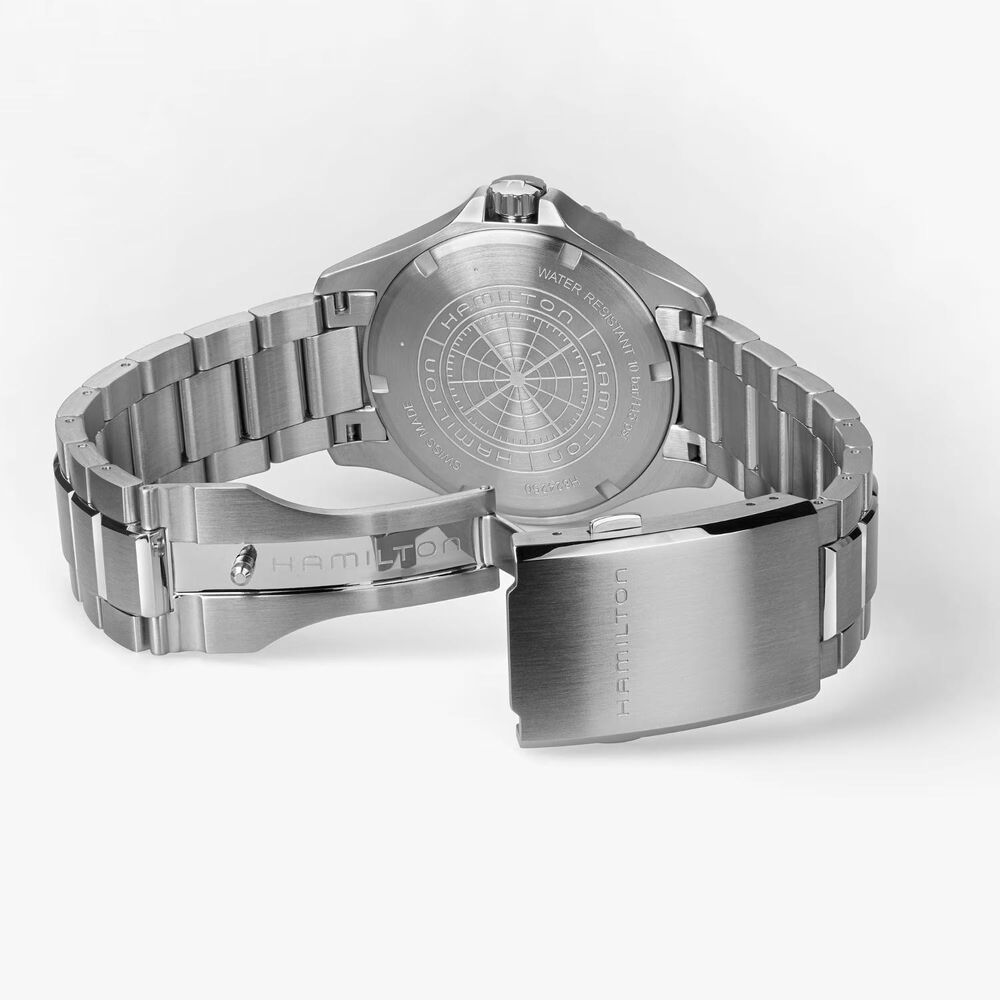 Hamilton Khaki Navy Scuba Auto 40mm White Dial Steel Bracelet Watch