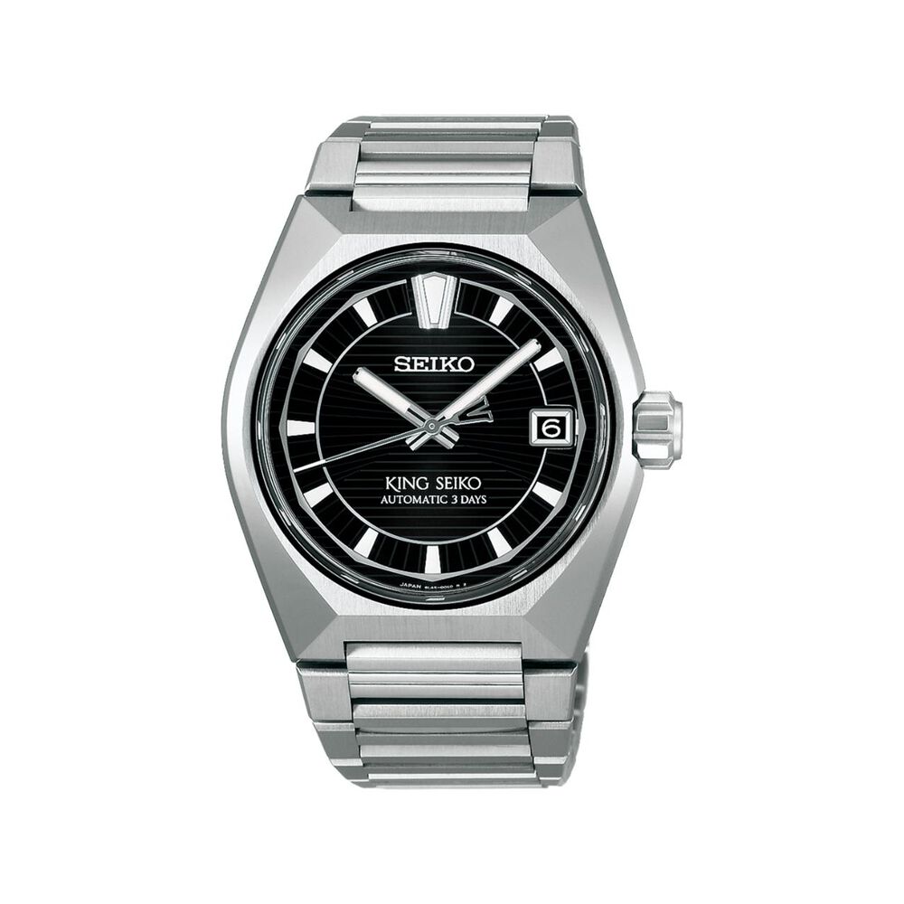 Seiko King Seiko VANAC "Tokyo Highway" Night Black 41mm Black Dial Titanium Bracelet Watch