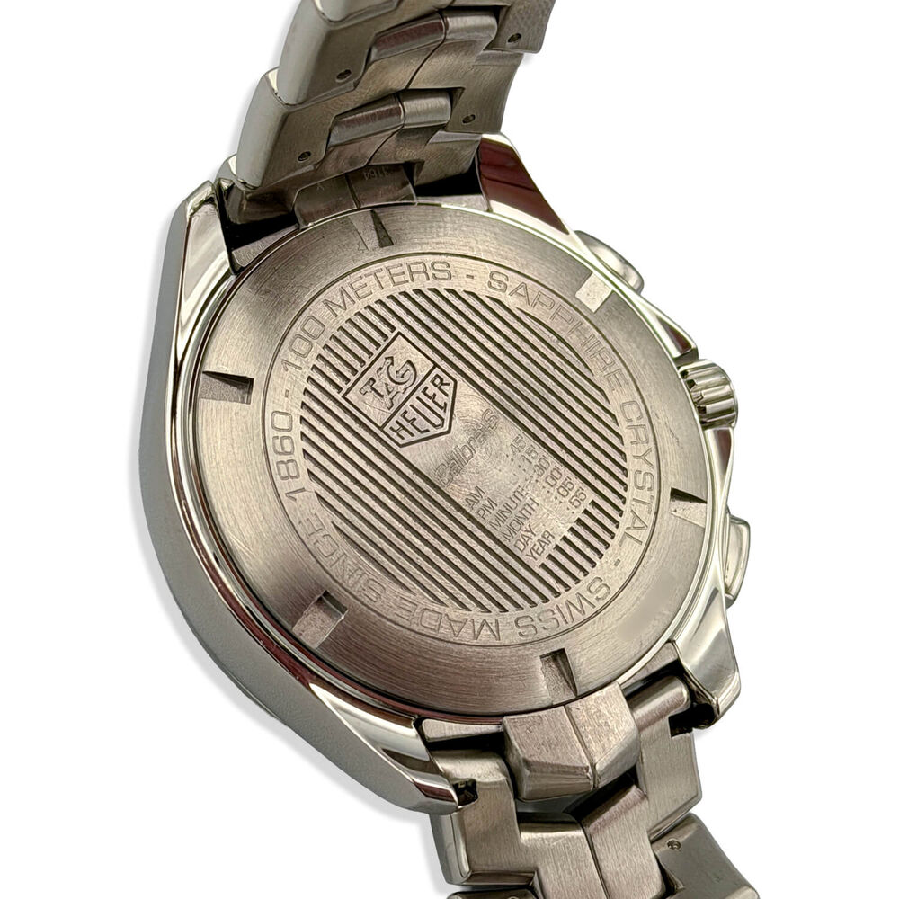 Pre-Owned TAG Heuer Link Calibre S 43mm Black Dial Steel Bracelet Watch image number 3