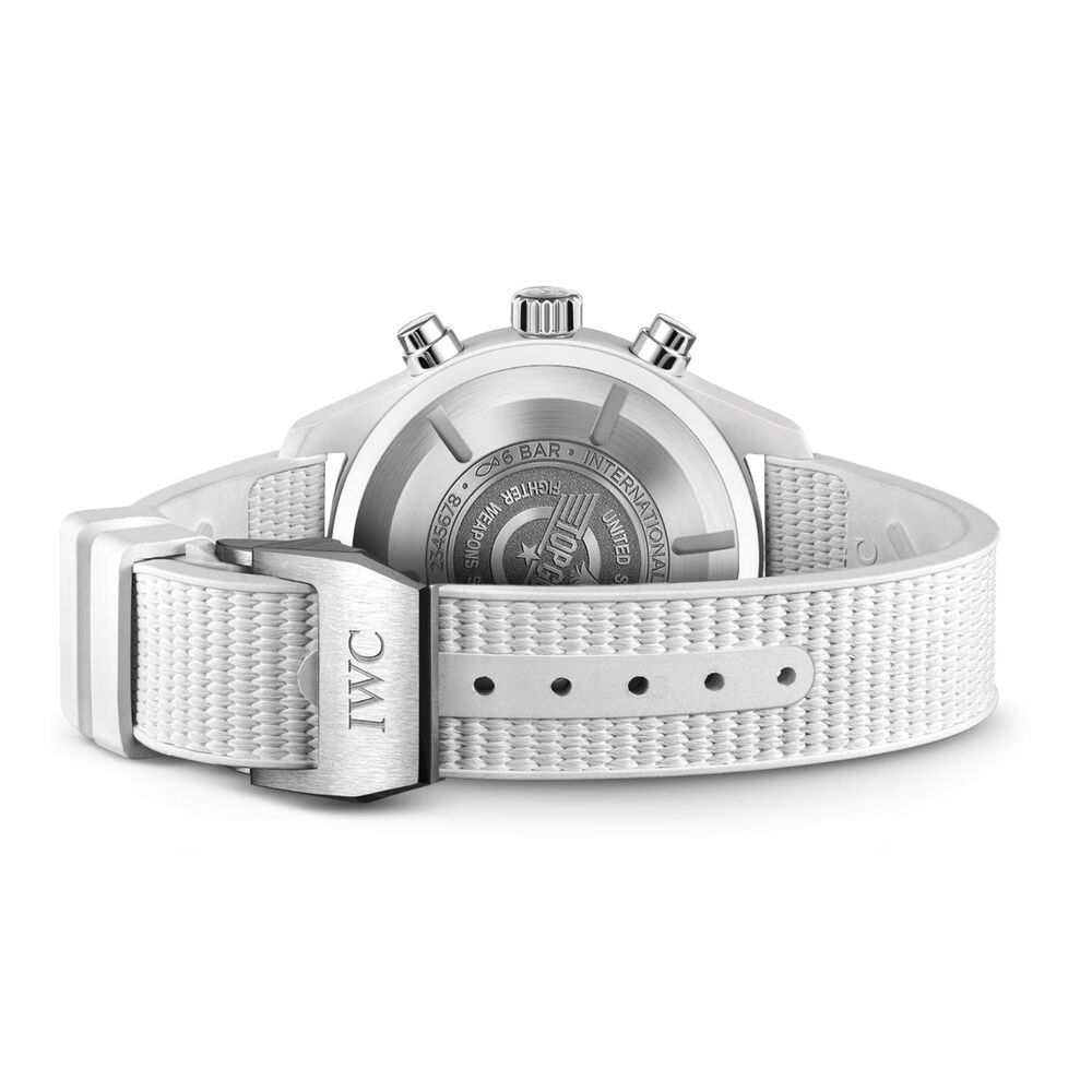 IWC Schaffhausen Pilot's Chronograph Top Gun Lake Tahoe Edition 44.5mm Dial Rubber Strap Watch image number 3