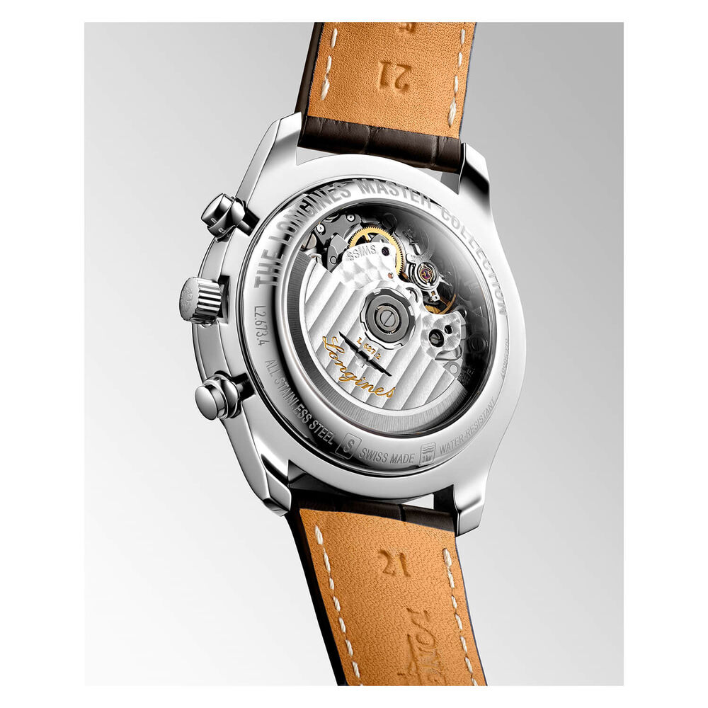 Longines Master Collection Moonphase 40mm Brown Watch image number 6
