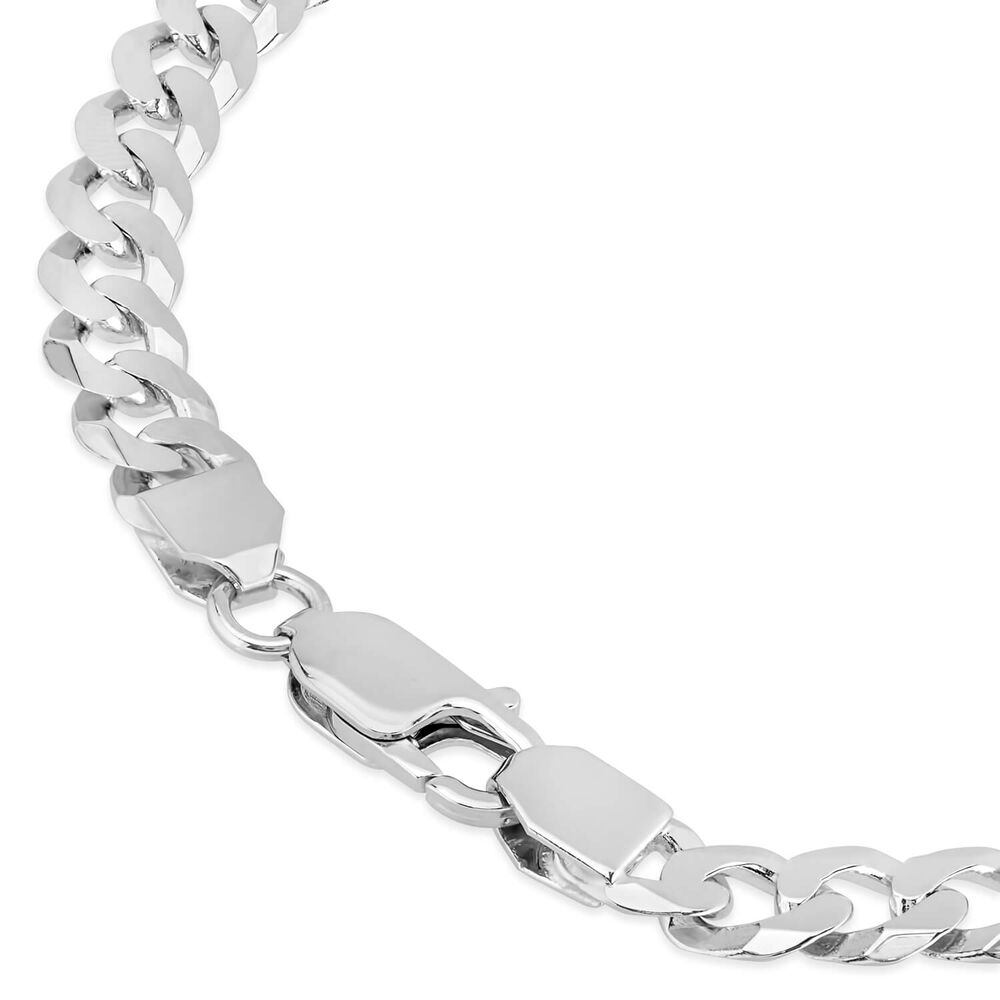 Sterling Silver ID Plate Curb Link Bracelet