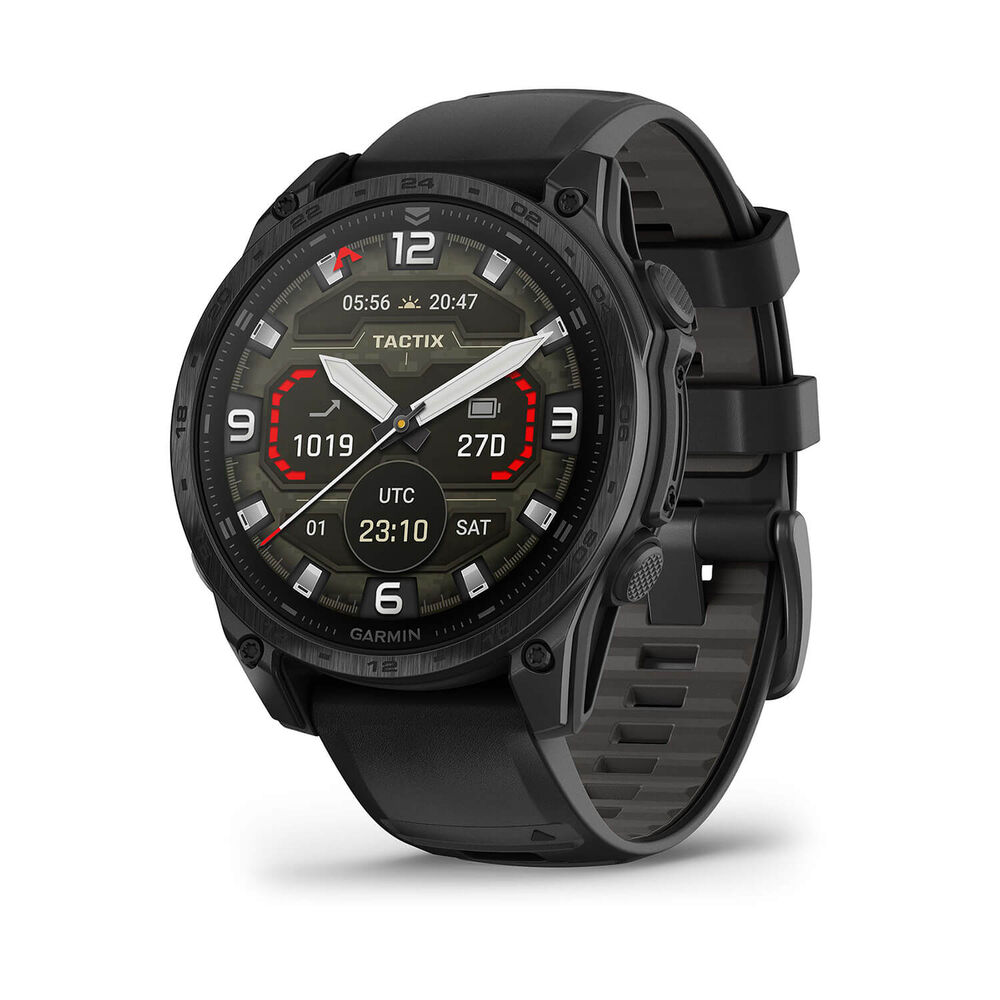 Garmin tactix® 8 AMOLED 47mm Dial Black Silicon Strap Watch