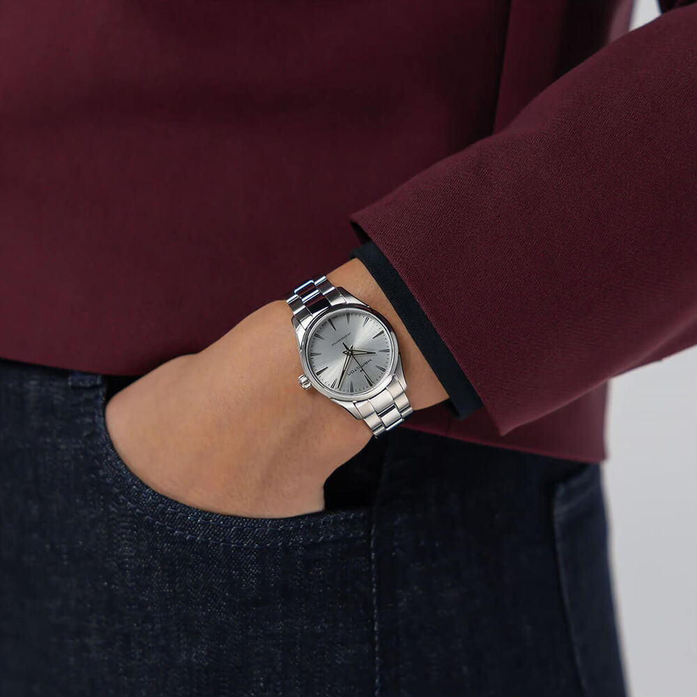 Hamilton Jazzmaster Quartz 32mm Silver Dial Steel Bracelet Watch