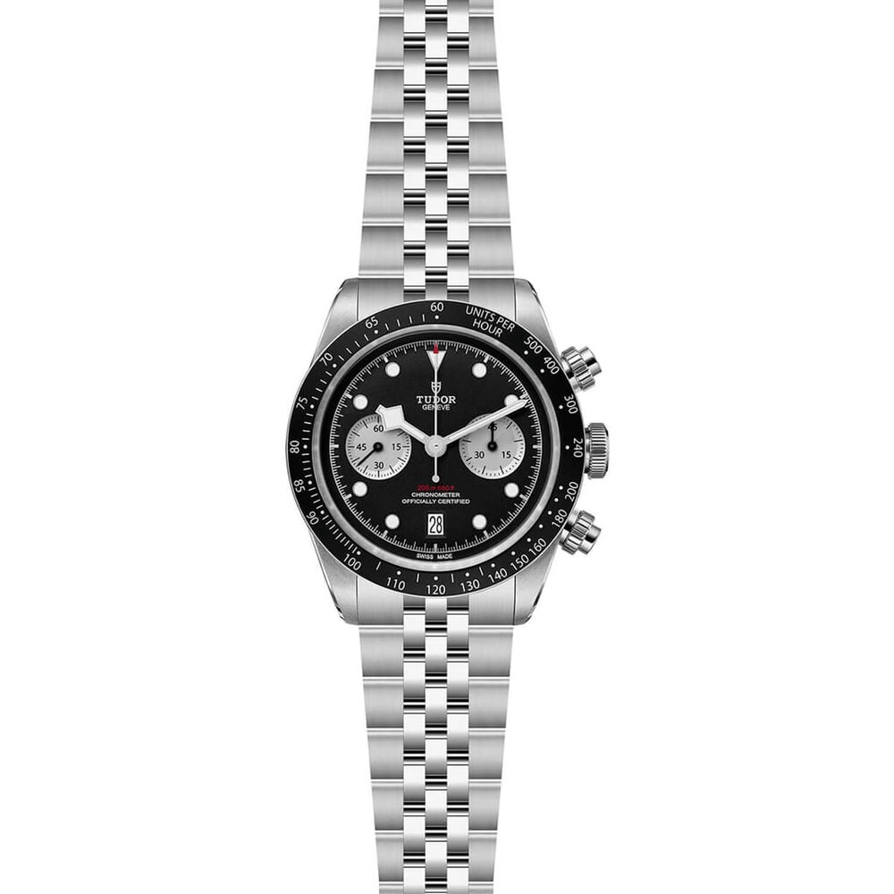 TUDOR Black Bay Chrono 41mm Black Dial Steel Five-Link Bracelet Watch
