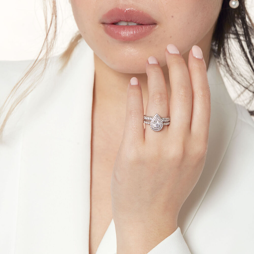 Northern Star 0.50ct Diamond 18ct White Gold Anniversary Ring image number 6