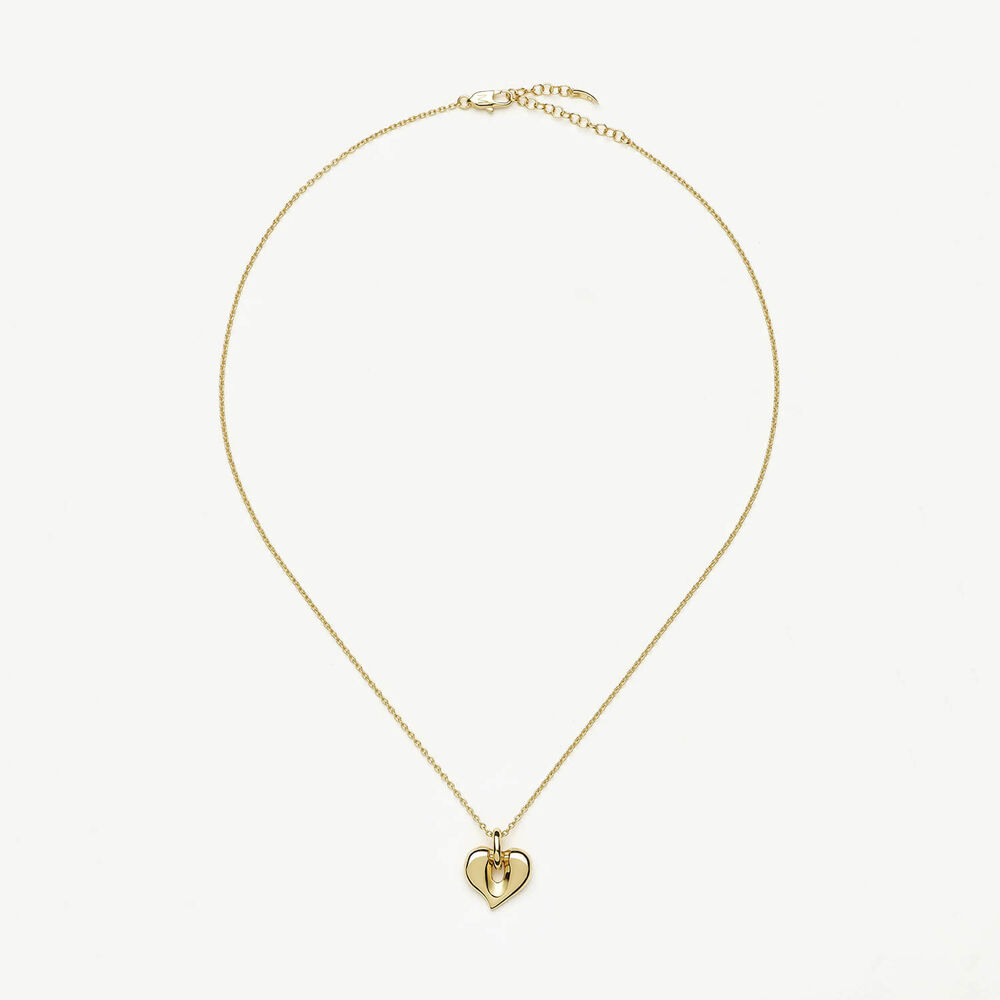 Missoma 18ct Gold Plated Brass Molten Heart Pendant Necklace
