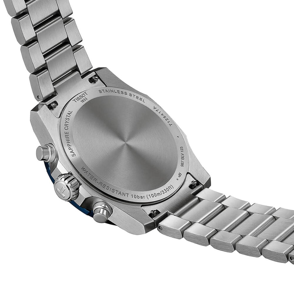 Tissot Supersport Chrono 42mm Blue Dial Steel Bracelet Watch