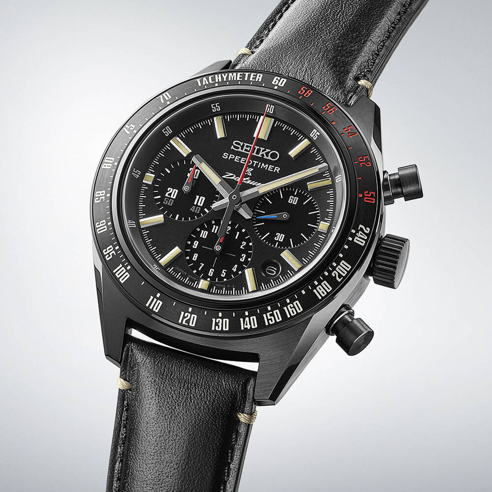 Seiko Prospex Speedtimer x DATSUN Fairlady Z Limited Edition 42mm Dial Leather Strap Watch image number 3