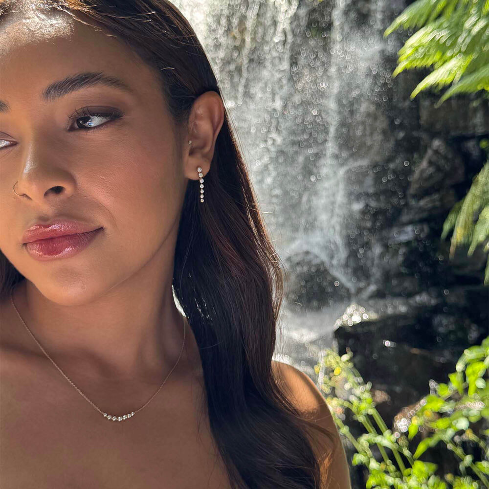 Born Granules 9ct Yellow Gold Lab Grown 0.20ct Round Diamond Necklet image number 4