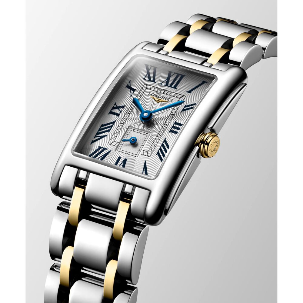 Longines DolceVita 20.80x32mm Silver Dial Steel & Yellow Gold Bracelet Watch image number 2