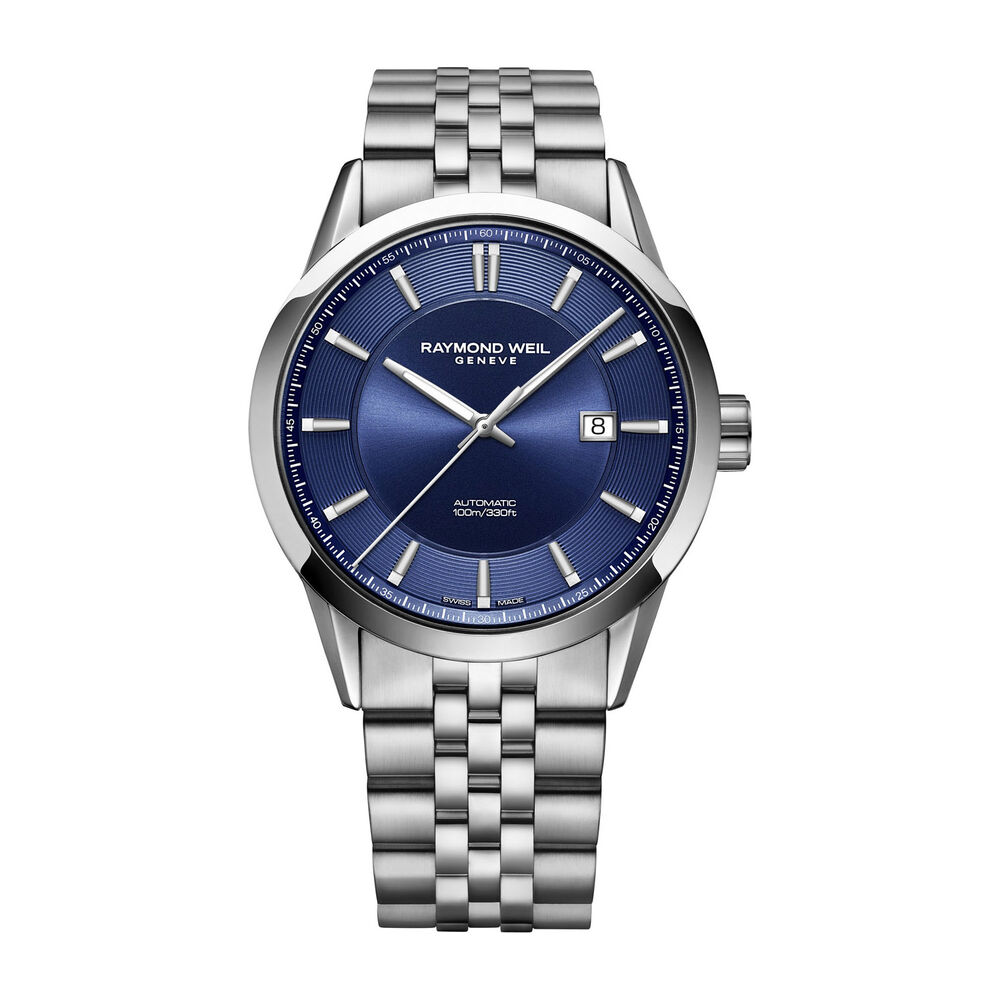 Raymond Weil Freelancer Blue Dial Steel 42mm Men's Watch