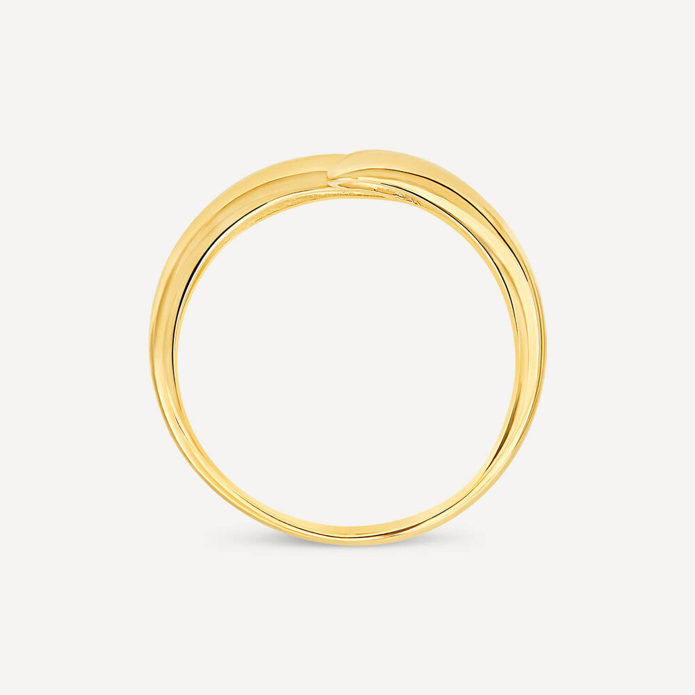 9ct Yellow Gold Polished Twist Plain Ring