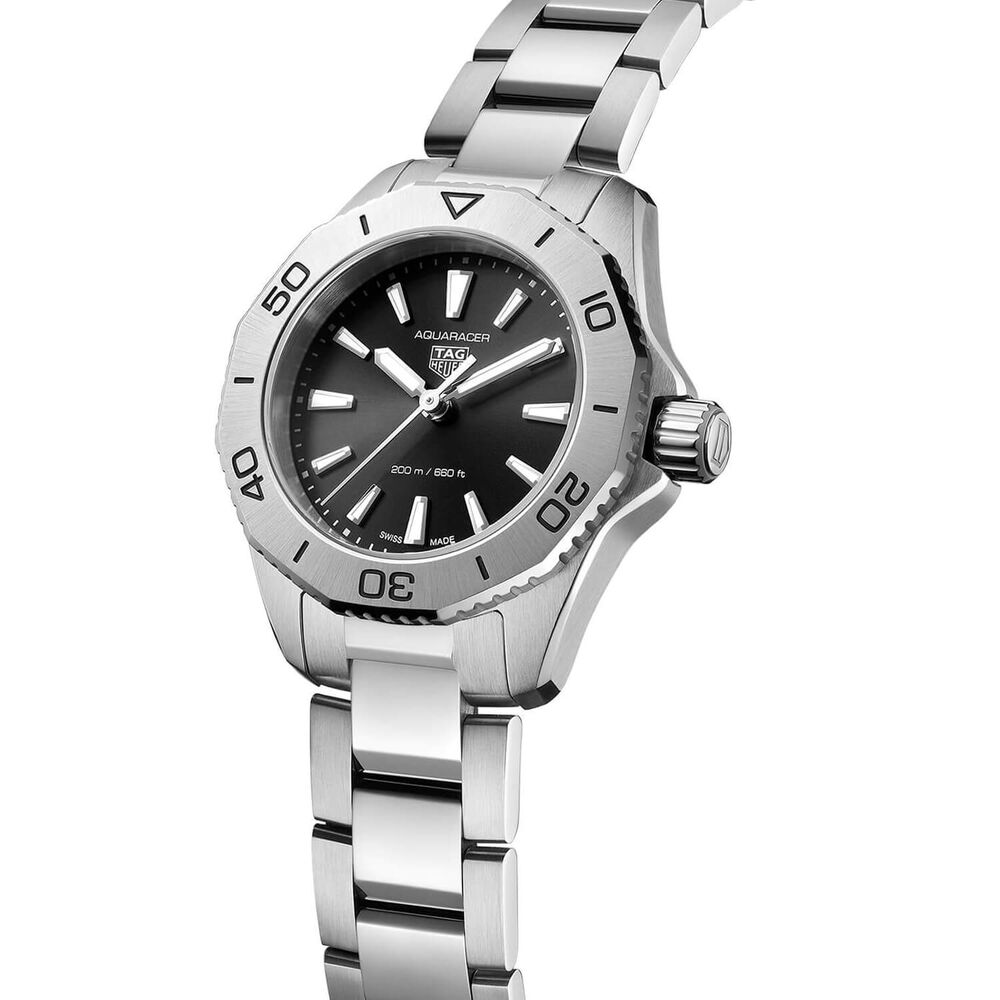 TAG Heuer Aquaracer Professional 200 30mm Black Dial Stainless Steel Bracelet Watch image number 2