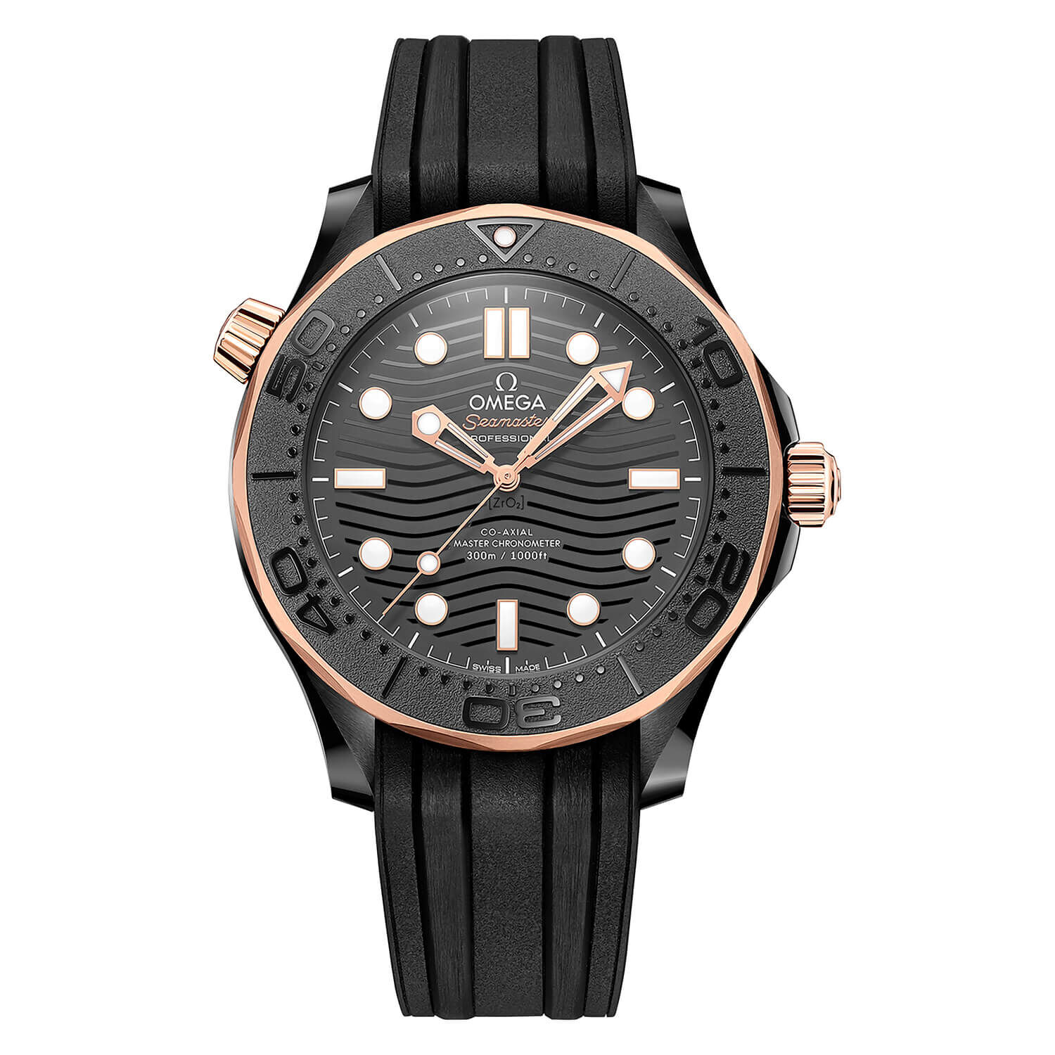 OMEGA Seamaster 300 Co Axial Master Chronometer 43.5mm Dial Ceramic Case Watch
