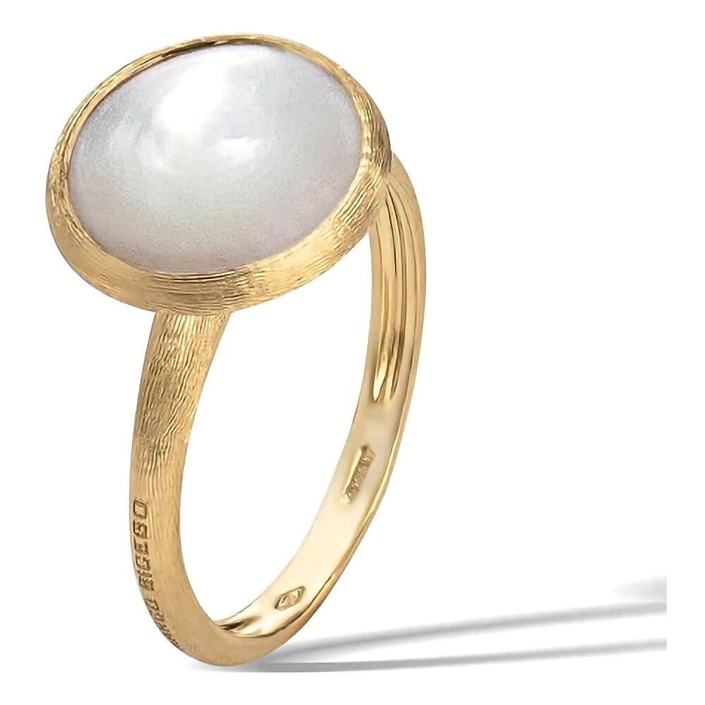 Marco Bicego Jaipur 18ct Yellow Gold Mother of Pearl Ring image number 0