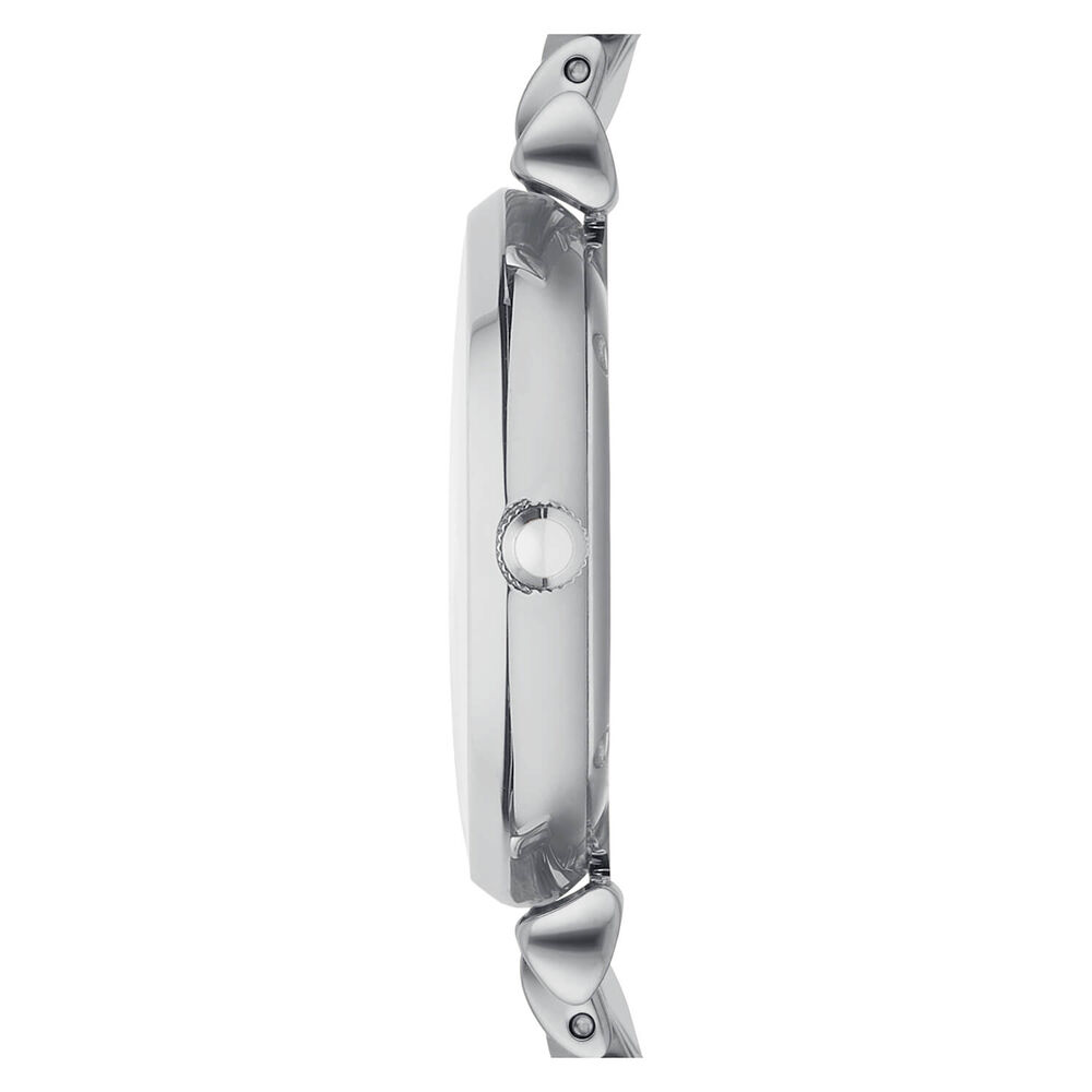 Emporio Armani ladies' stone-set stainless steel bracelet watch image number 1