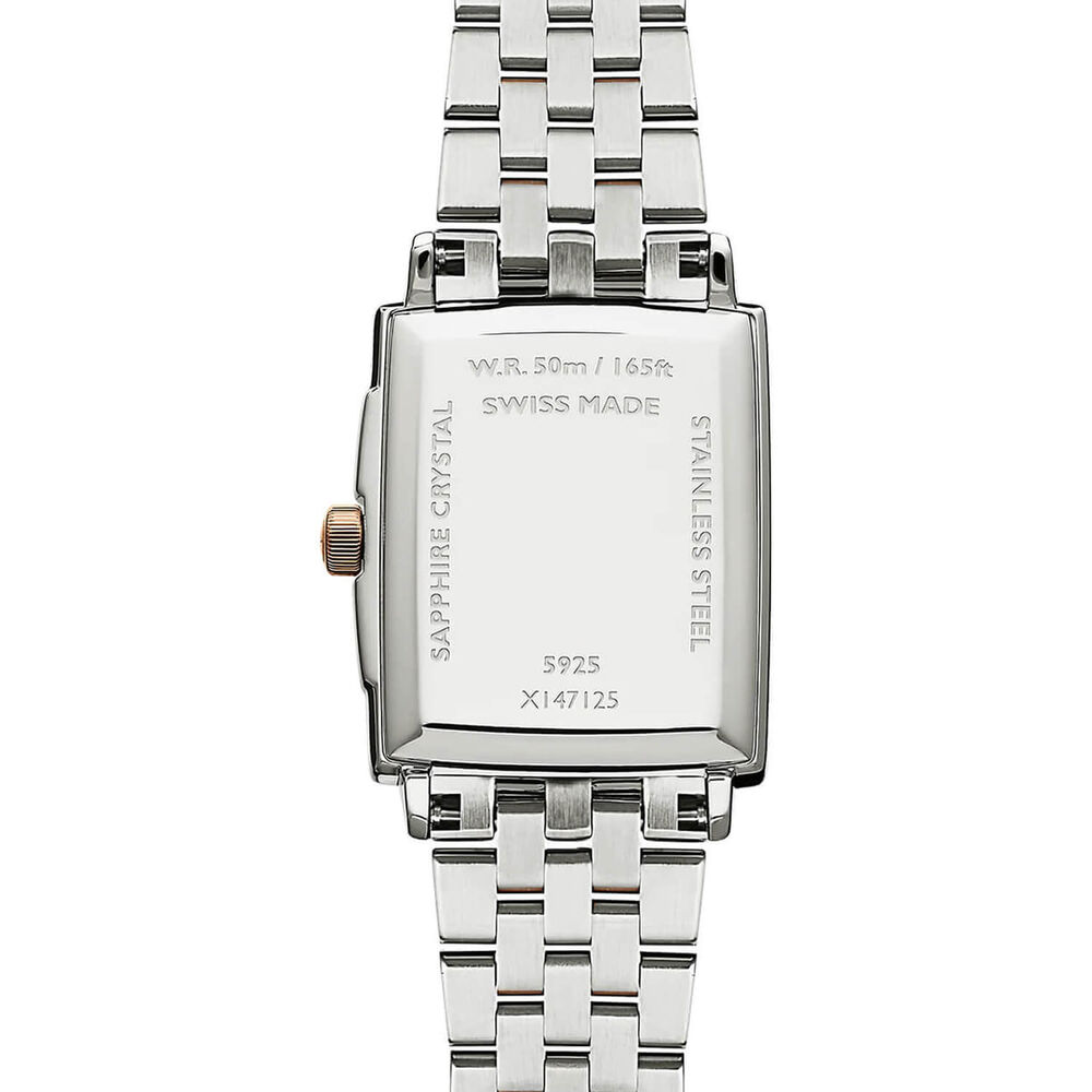 Raymond Weil Toccata Square 22x28mm White Dial Two Tone Steel Bracelet Watch image number 2