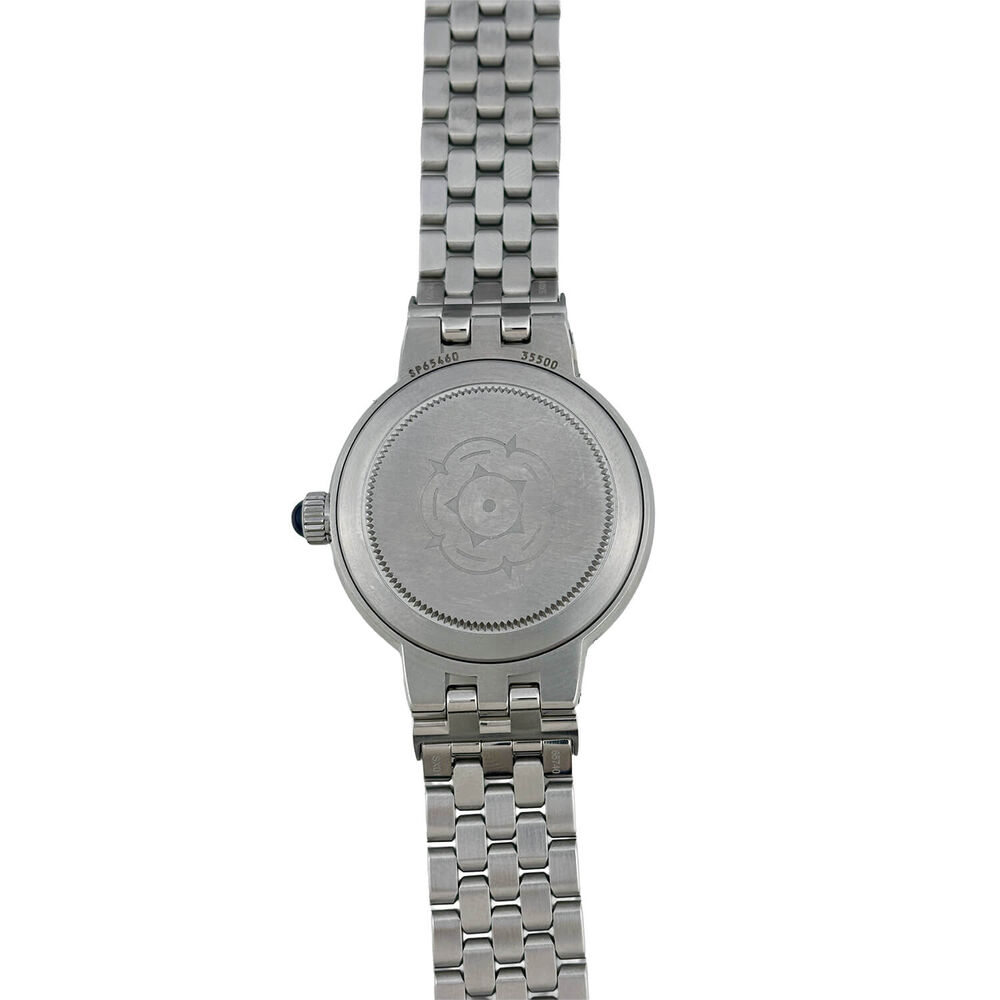 Pre-Owned TUDOR Clair De Rose 30mm Blue Dial Diamond Dots Steel Bracelet Watch image number 2