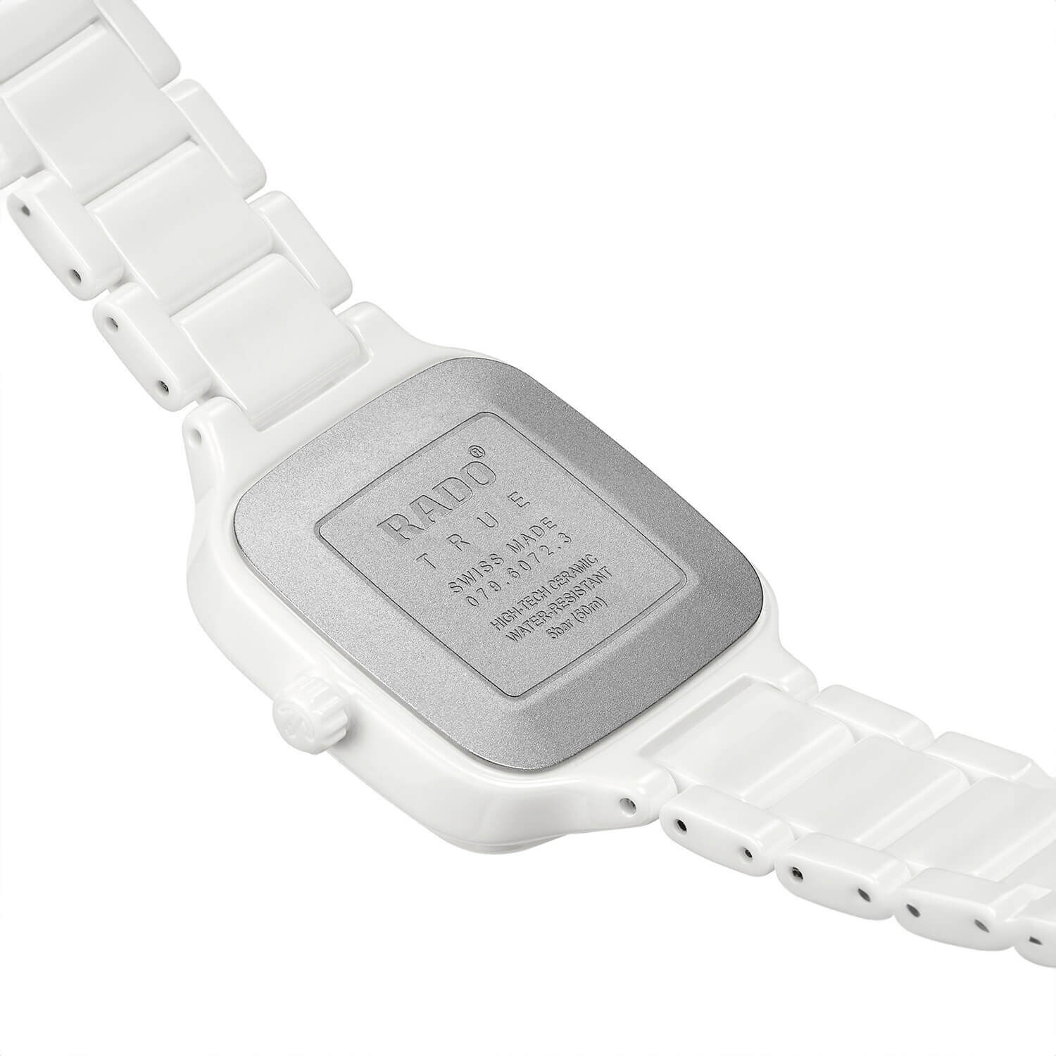 Rado True Square 29.2mm White Dial White Ceramic Case Watch