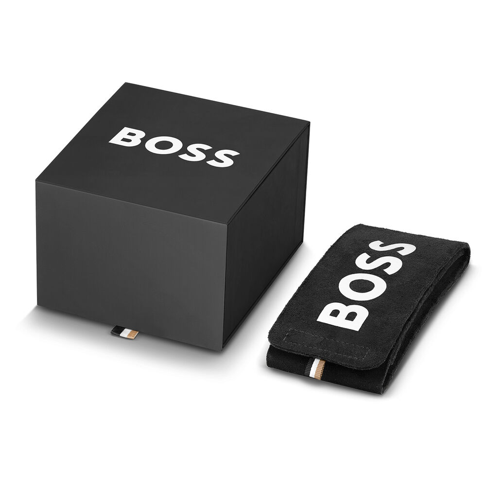 BOSS One 38mm Yellow Gold Dial Steel Case Watch image number 4