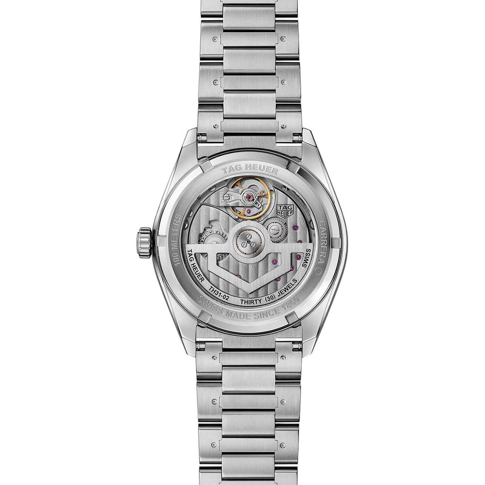 TAG Heuer Carrera Day-Date 41mm Black Dial Stainless Steel Bracelet Watch image number 3