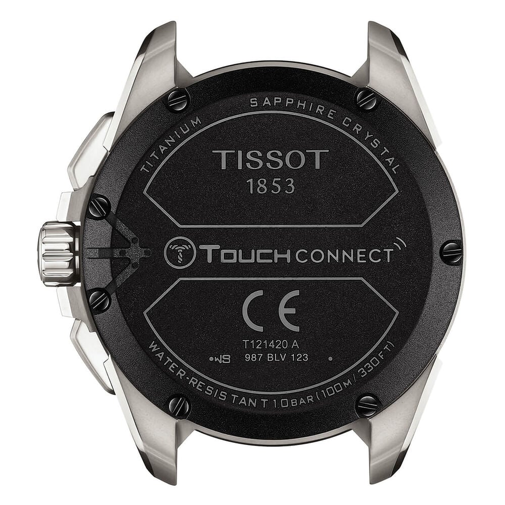 Tissot T Touch 47.5mm Black Titanium Case Black Rubber Strap Watch image number 2