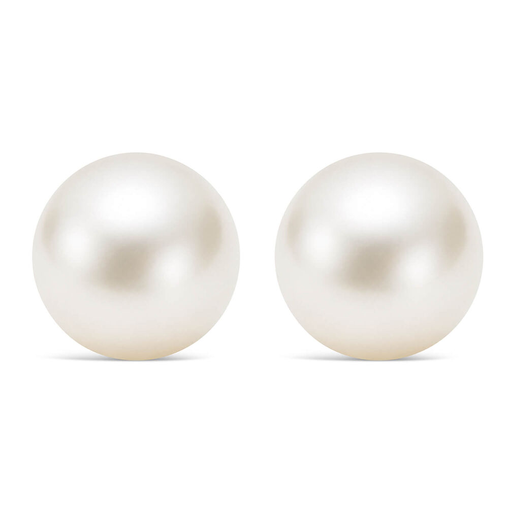 Sterling Silver Freshwater 6-6.5mm Pearl Stud Earrings