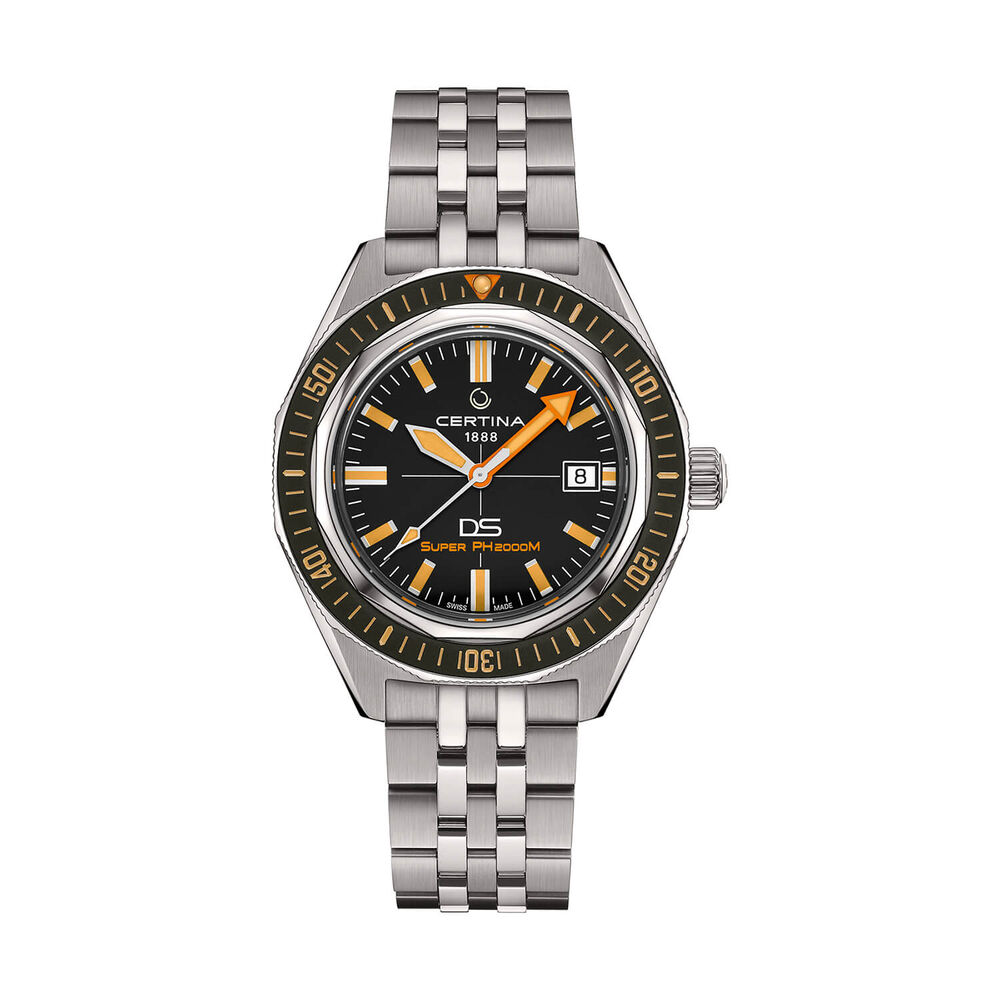 Certina DS Super PH2000M STC 43mm Black Dial Titanium Bracelet Watch