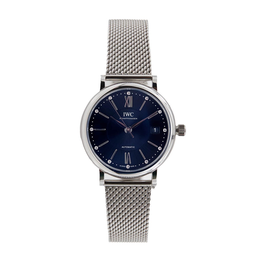 Pre-Owned IWC Schaffhausen Portofino Automatic 37mm Grey Dial Steel Bracelet Watch image number 0