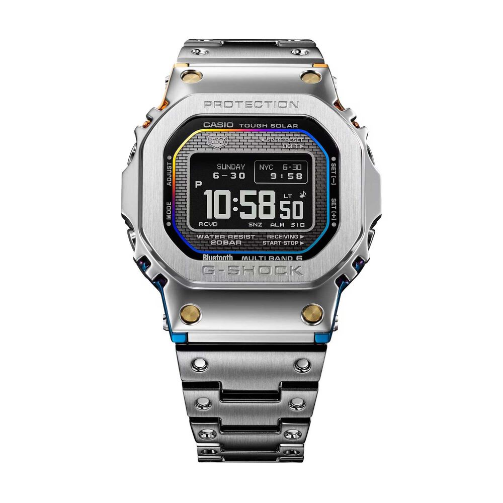 G-SHOCK Full Metal 5000 Series 49.3mm Black Dial Steel Bracelet Watch
