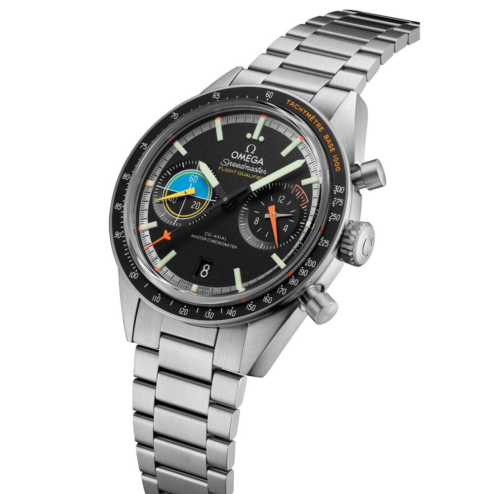 OMEGA Speedmaster Pilot 40.85mm Black Dial Steel Bracelet Watch image number 1