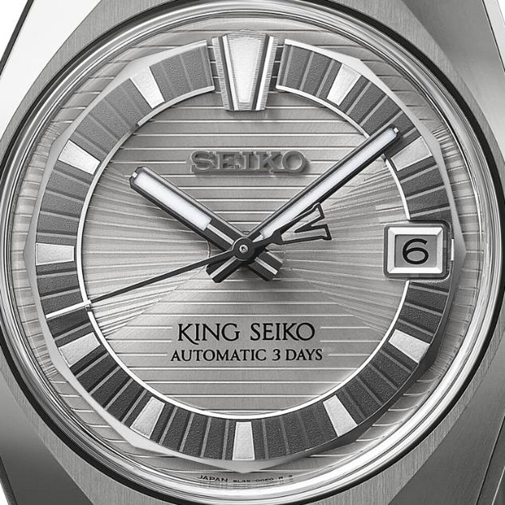 Seiko King Seiko VANAC "Tokyo Highway" Silvertone 41mm Silver Dial Titanium Bracelet Watch