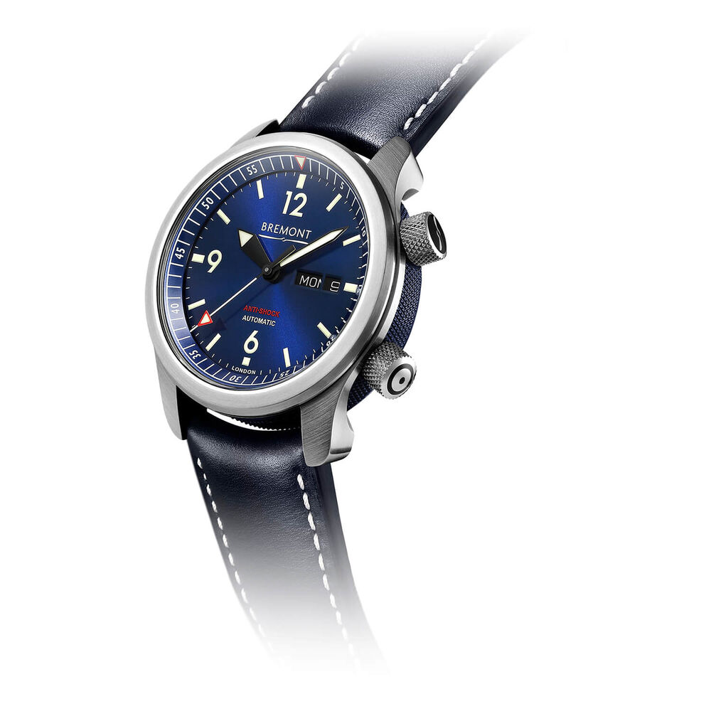 Bremont U-2 9th Reconnaissance Wing Blue Dial Blue Strap Gents Watch image number 1
