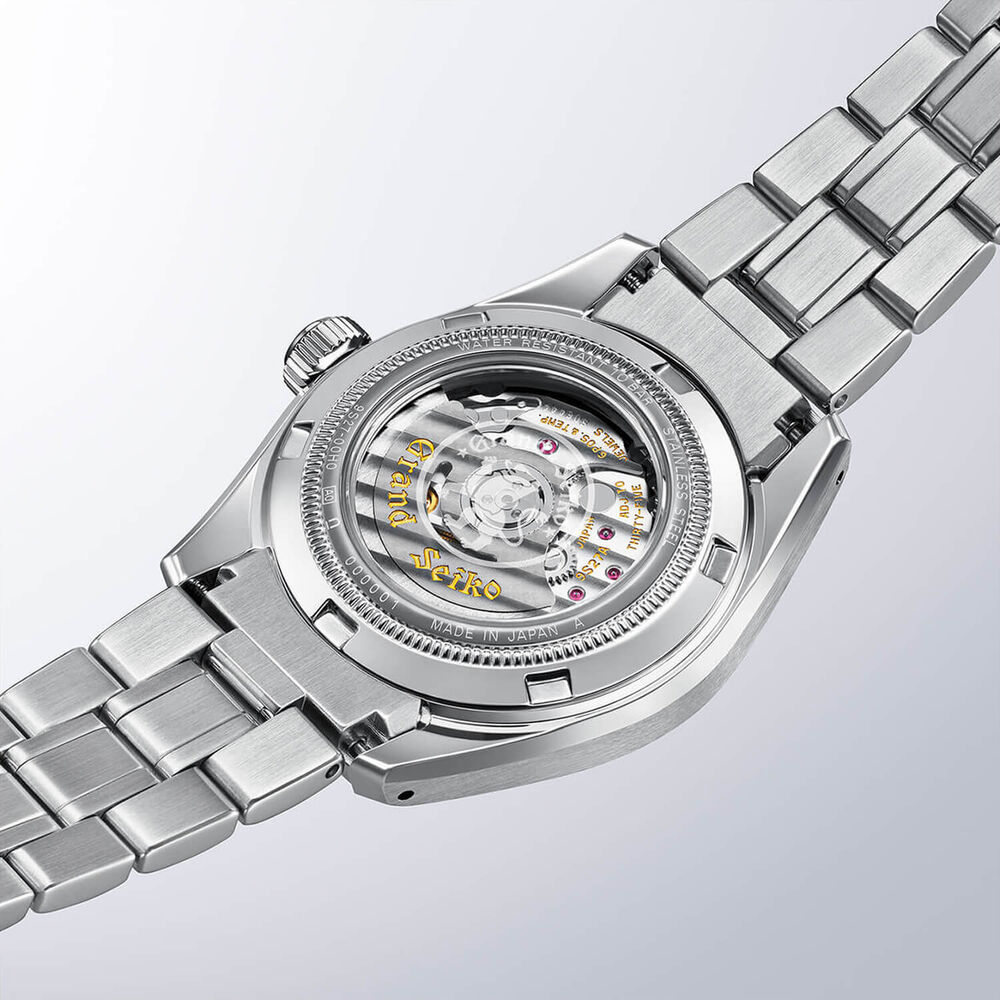 Grand Seiko Heritage 'Sakura-Kakushi' 62GS 30mm Pink Dial Steel Bracelet Watch image number 5