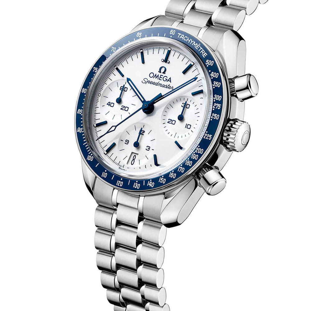 OMEGA Speedmaster 38mm White Dial Steel Bracelet Watch