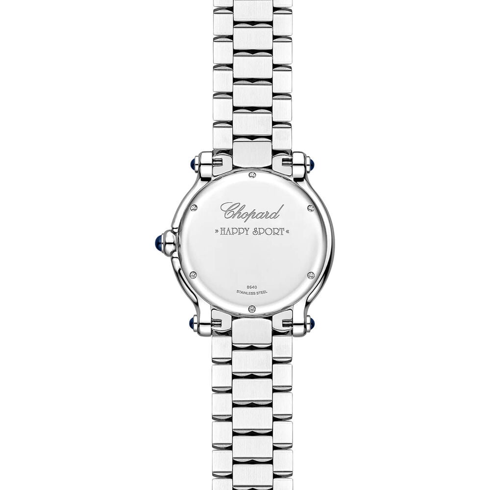 Chopard Happy Sport The First 33mm Silver Toned Dial 0.21ct Diamonds Steel Bracelet Watch