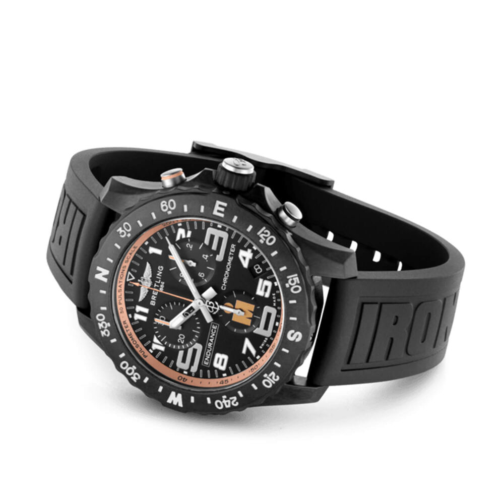 Breitling Endurance Pro Ironman Finisher 44mm Black Breitlight Case Rubber Strap Watch image number 2