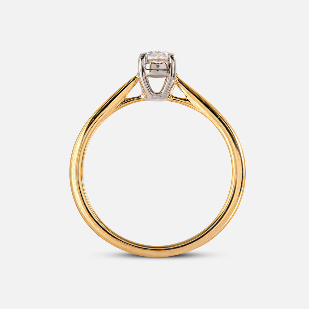 Prism 9ct Yellow Gold 0.33ct Oval Diamond Solitaire Ring