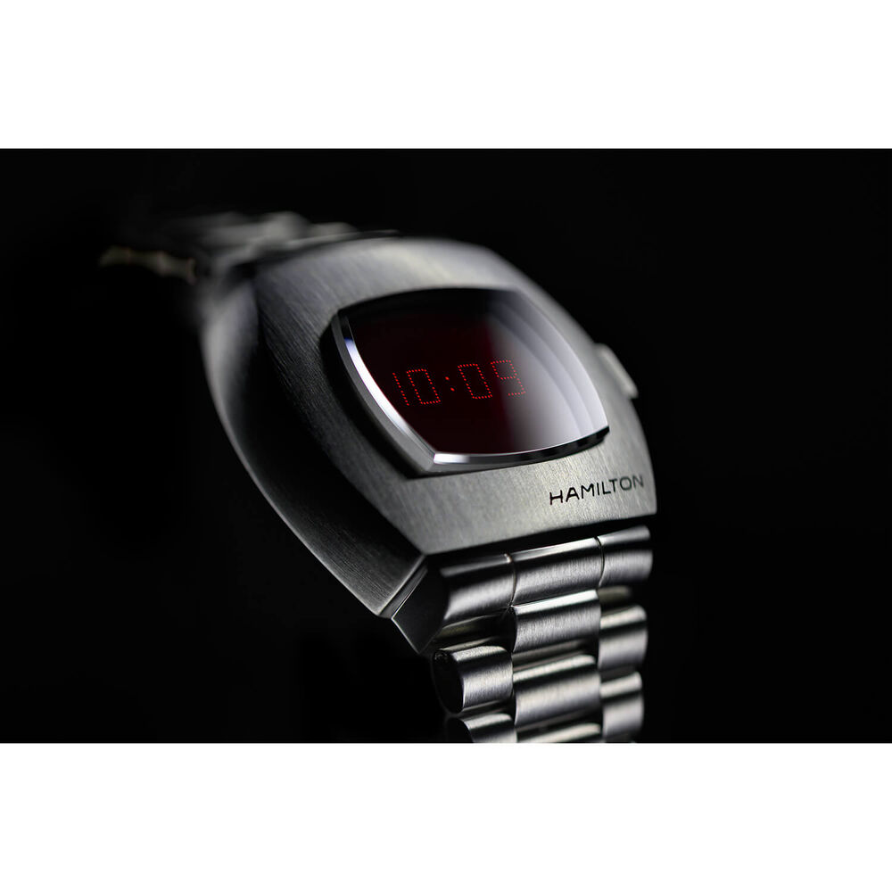 Hamilton American Classic PSR Digital Quartz Digital Steel Case Watch image number 7