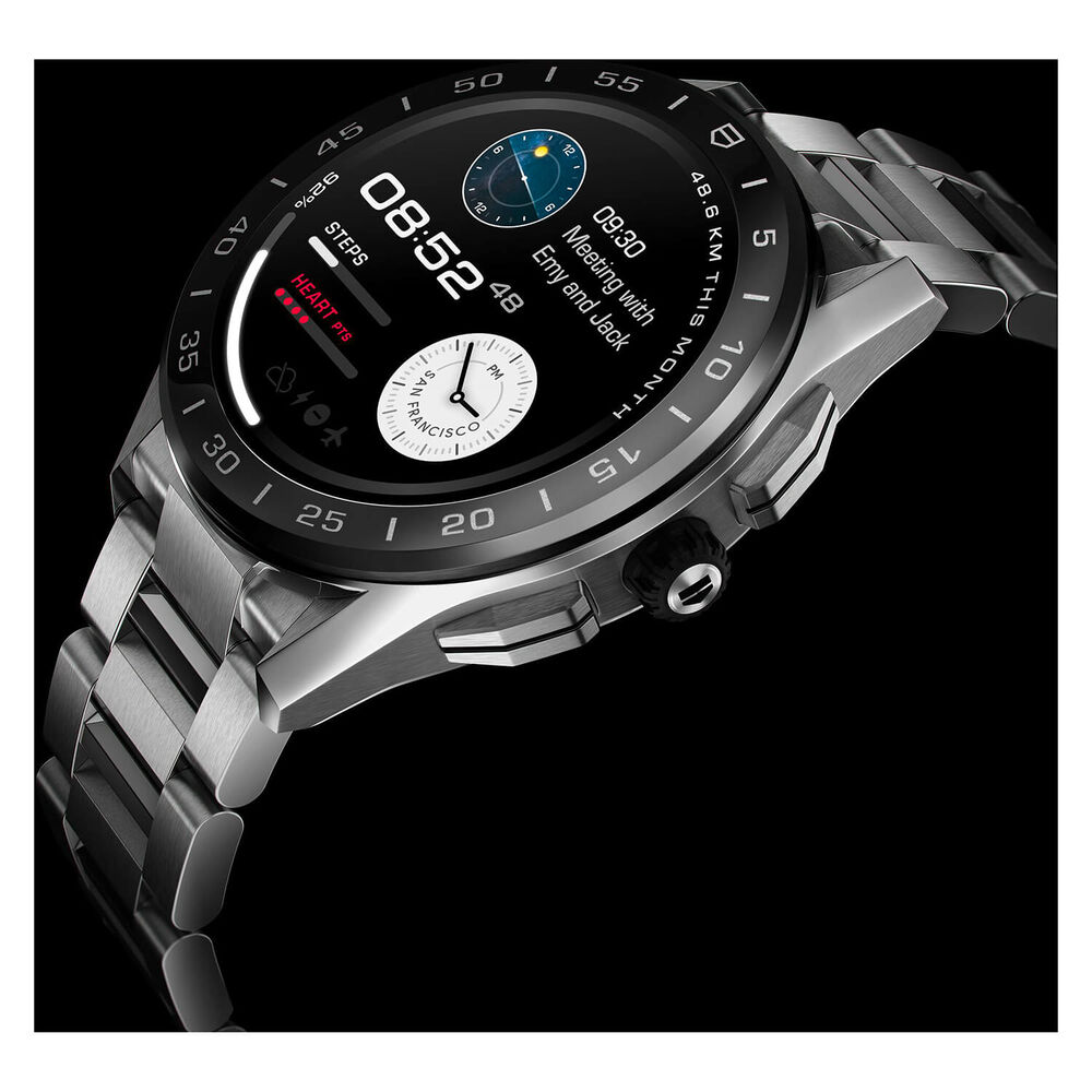 TAG Heuer Connected Mens Android Wear 45mm Steel Bracelet Smartwatch image number 5
