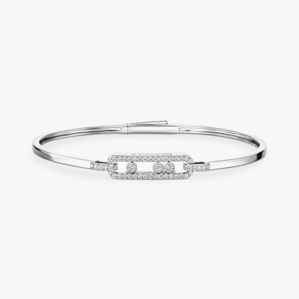 Messika Move Classic 0.35ct Diamond White Gold Bangle