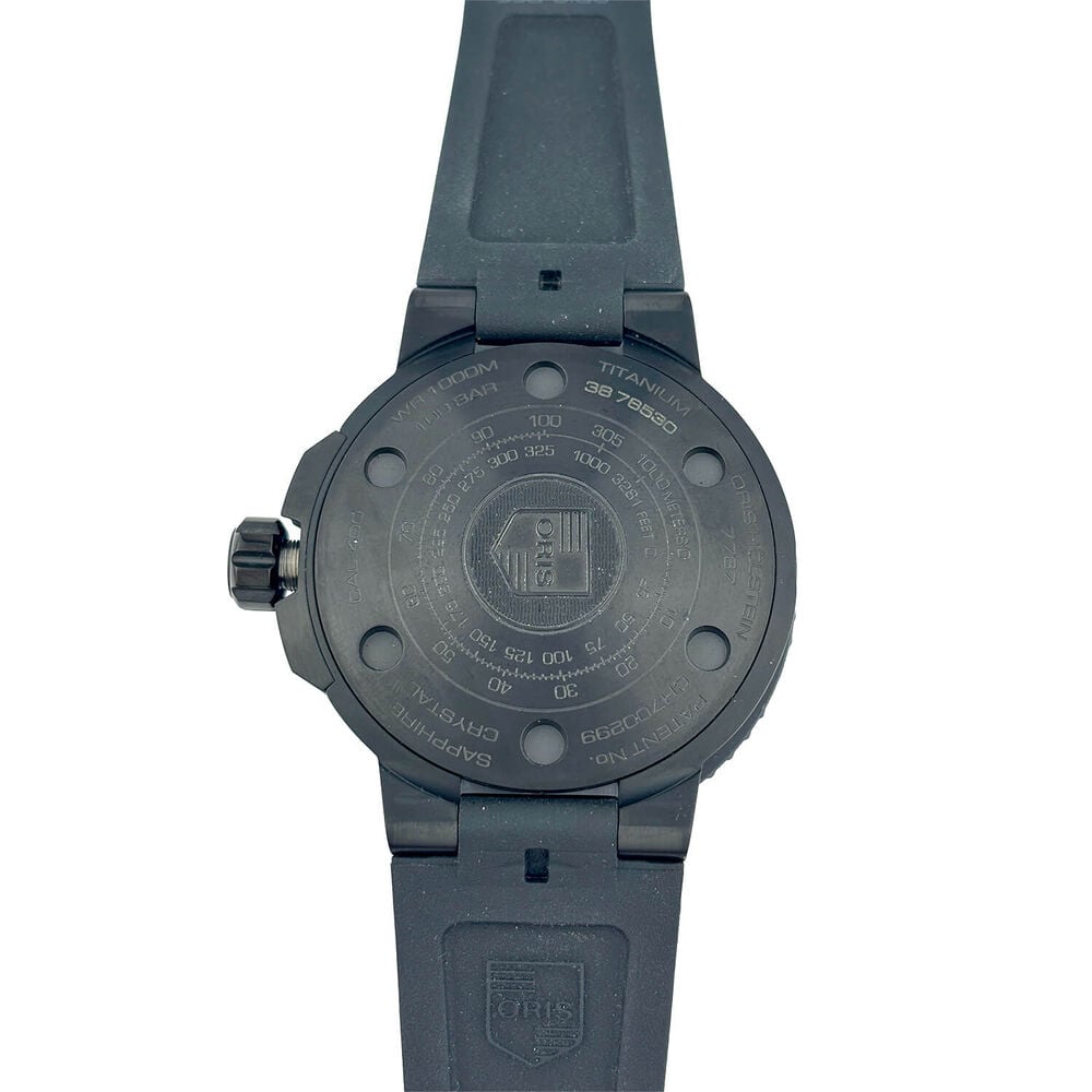 Pre-Owned Oris AquisPro Date Calibre 400 49.5mm Black Dial Rubber Strap Watch image number 2