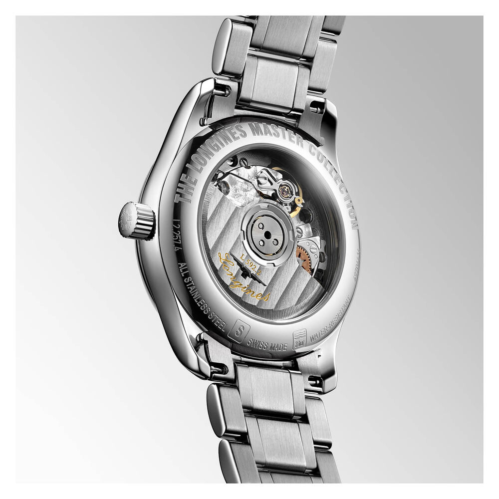Longines Master Collection Collection Blue Dial Steel Bracelet Watch image number 4