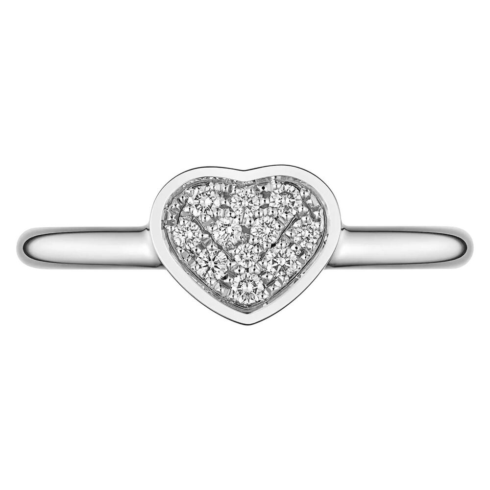 Chopard My Happy Hearts 11 Diamonds 18ct White Gold Ring image number 1