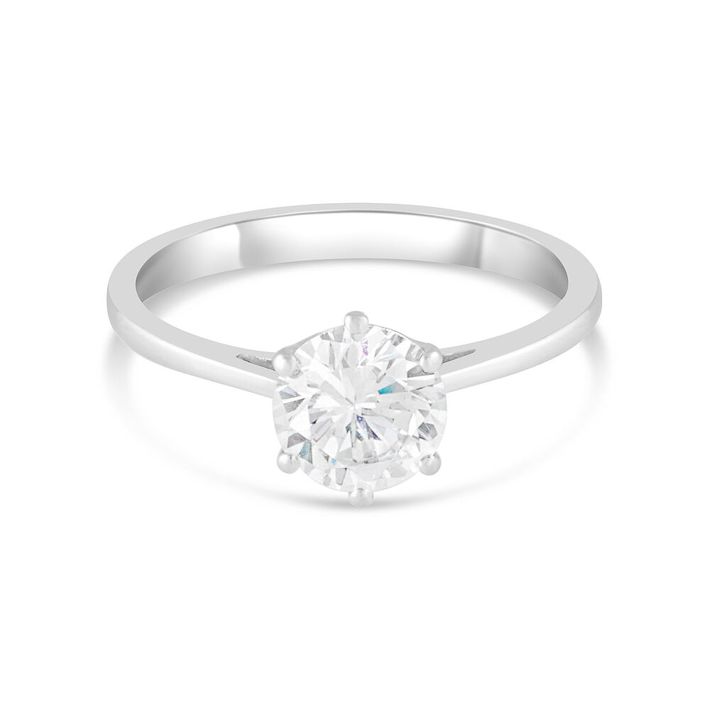 9ct White Gold Dress Ring image number 4