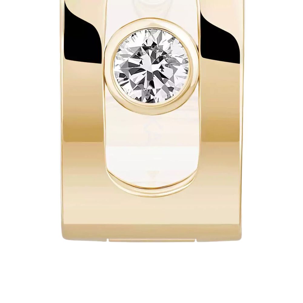 Messika Move Noa 18ct Yellow Gold 0.05ct Diamond Hoop Earrings