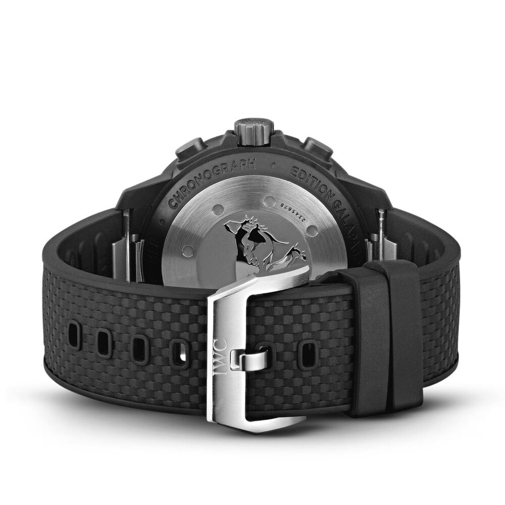 IWC Aquatimer Chronograph Edition 'Galapagos Islands' 45mm Black Dial Rubber Strap Watch image number 4