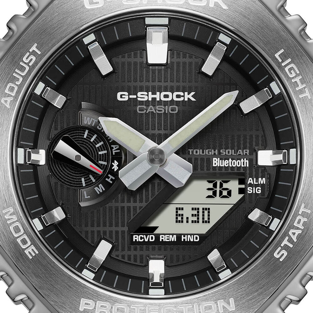G-SHOCK Metal Covered 49.3mm Dial Black Resin Strap Watch image number 2
